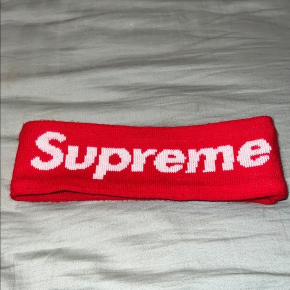 Supreme Vibrant Red Logo Headband